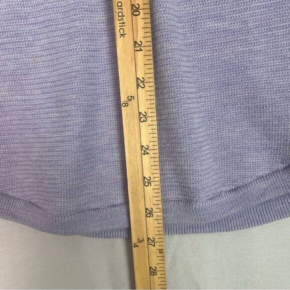 Lululemon Sit In Lotus Sweater Merino Wool Womens Small Heathered Lilac Tunic - Picture 12 of 13